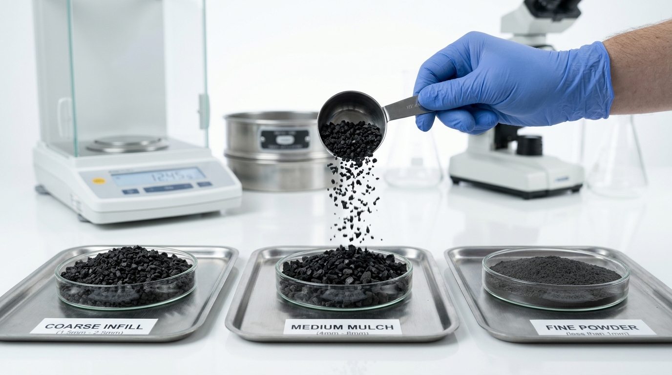 Serbuk Karet Daur Ulang Crumb Rubber PT Pakpahan Rubber